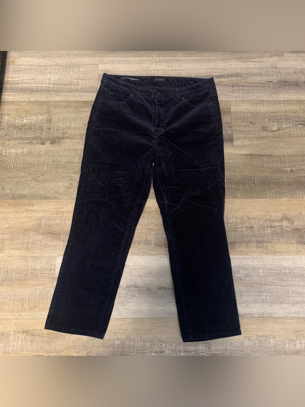 Talbots Corduroy Straight Leg Cropped Pants Petite Women’s 8P